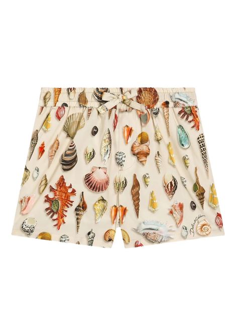 Bermuda Con Stampa Conchiglie DOLCE & GABBANA KIDS | L13Q46-HS5TTHK5PI